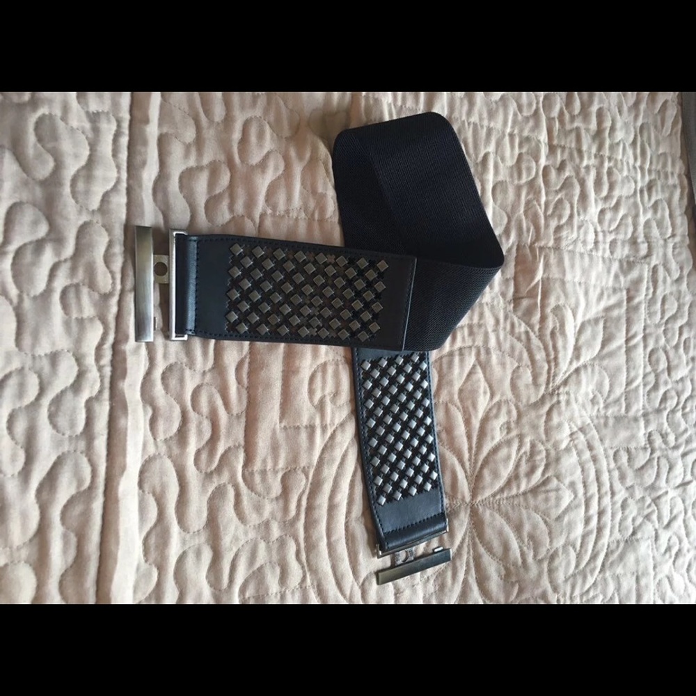 Black Stretchy Belt New